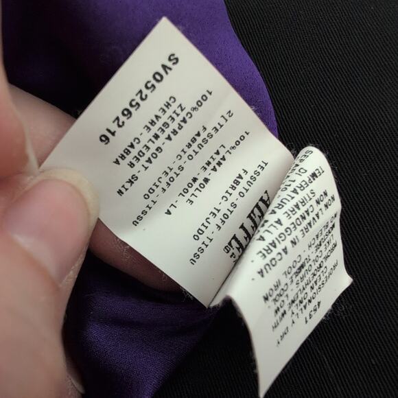 Vintage Jean Paul Gaultier Womens Blazer 10 Black 80s Lined Button Jacket Silk - Picture 10 of 15